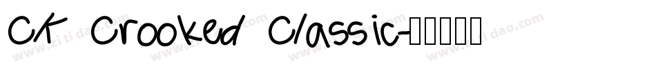 CK Crooked Classic字体转换
